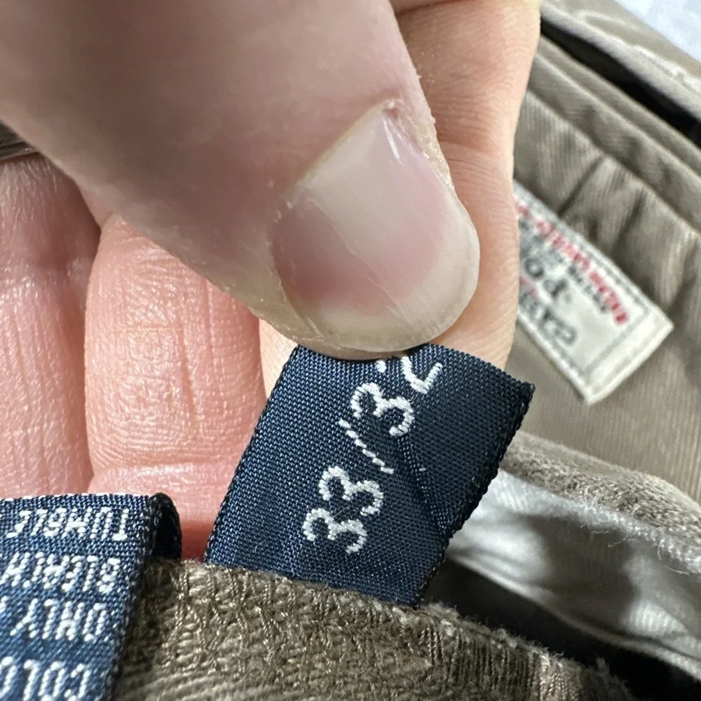 Vtg Polo Ralph Lauren Classic Chino Cotton Twill Pants Men's 33x32(32x30) Brown